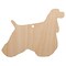 American Cocker Spaniel Dog Solid Unfinished Craft Wood Holiday Christmas Tree DIY Pre-Drilled Ornament